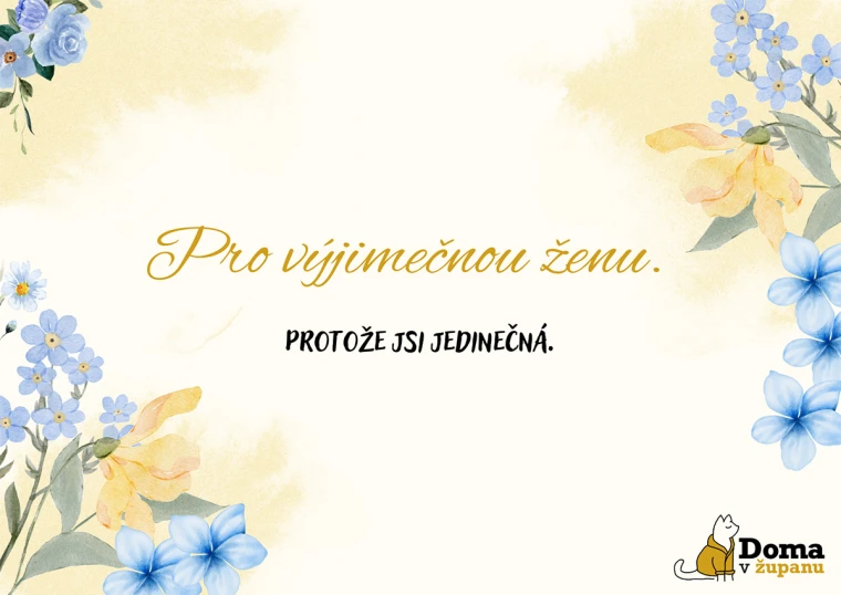 Přání pro výjimečnou ženu