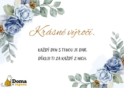 Přání k výročí pro ženu