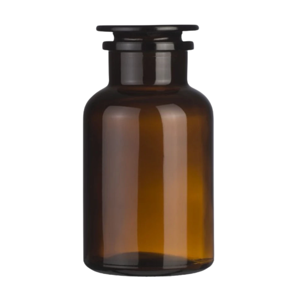Skleněná dóza se zátkou, hnědá, 1000 ml