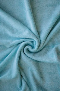 Detail materiálu - bambusová osuška světle modrá