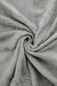 Detail materiálu - bambusová osuška světle šedá