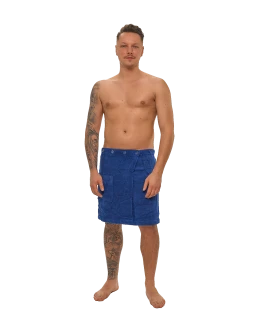 Pánský bavlněný saunový kilt, Námořnická modř