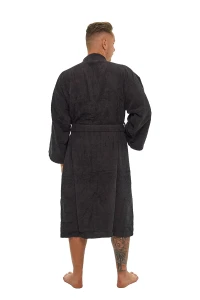 Sada Black Chocolate: župan KIMONO + pánský saunový kilt + osuška